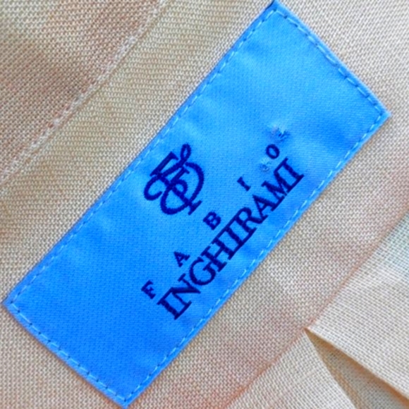 FABIO INGHIRAMI MEN'S LUXURY LINEN COLLARLESS  SHIRT - Picture 8 of 17